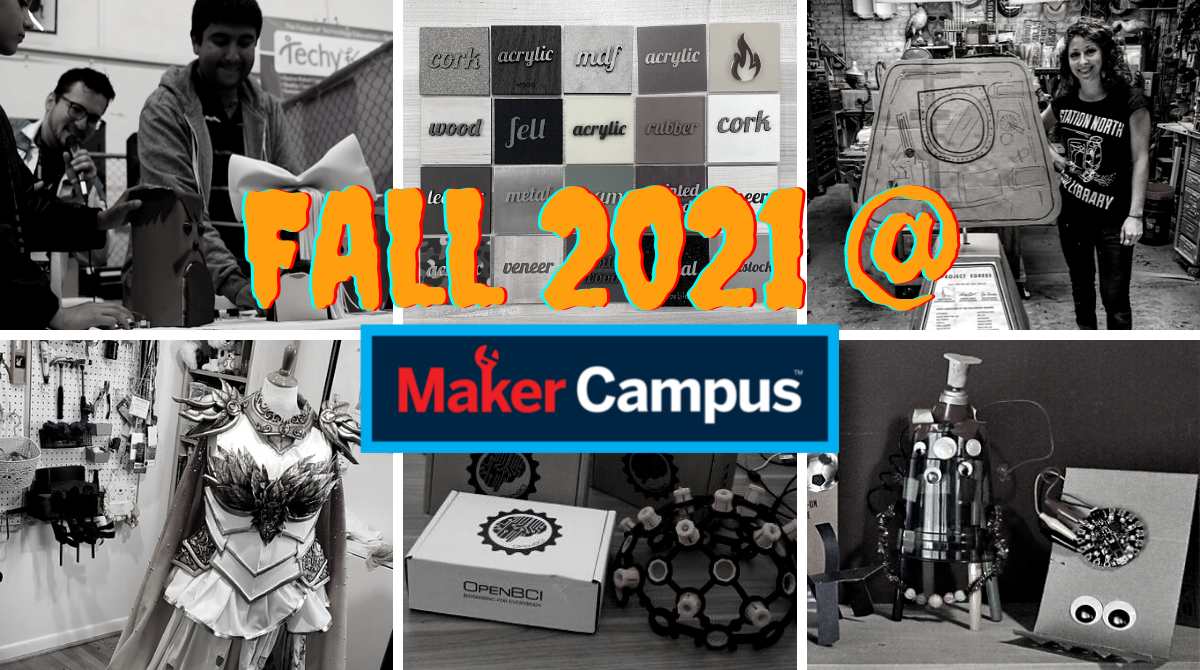 Maker Campus This Fall: Animatronic Assistants, Working with EVA Foam, and Laser Cutting