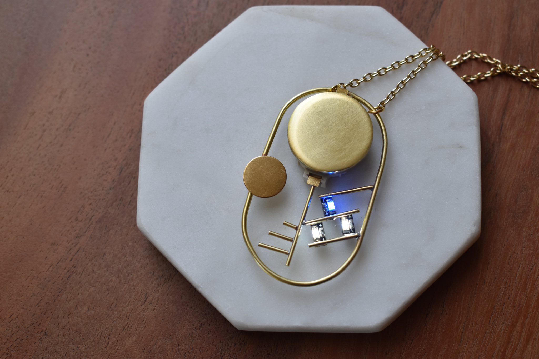 This Gorgeous LED Pendant Is A Simple and Elegant Wearable Circuit