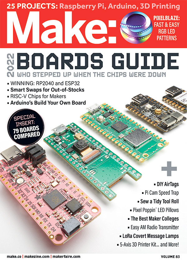 Make: Volume 83 — 2022 Boards Guide - Make: DIY Projects and Ideas for  Makers