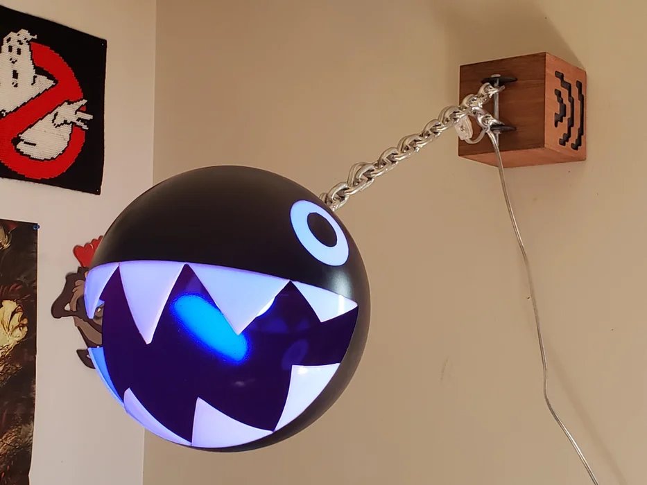 This Gravity Defying “Chomp” Lamp Harkens Back To The Old Days Of Nintendo