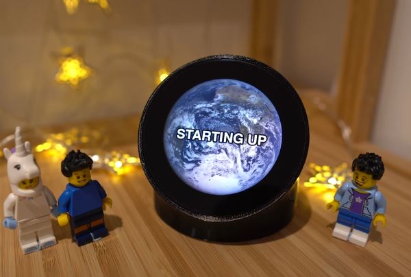 Put A Little Earth On Your Desktop With Raspberry Pi and A Round Display