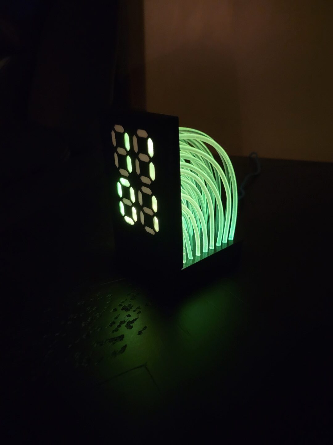 Build a DIY Digital Clock With Glowing, Flowing Light Pipes