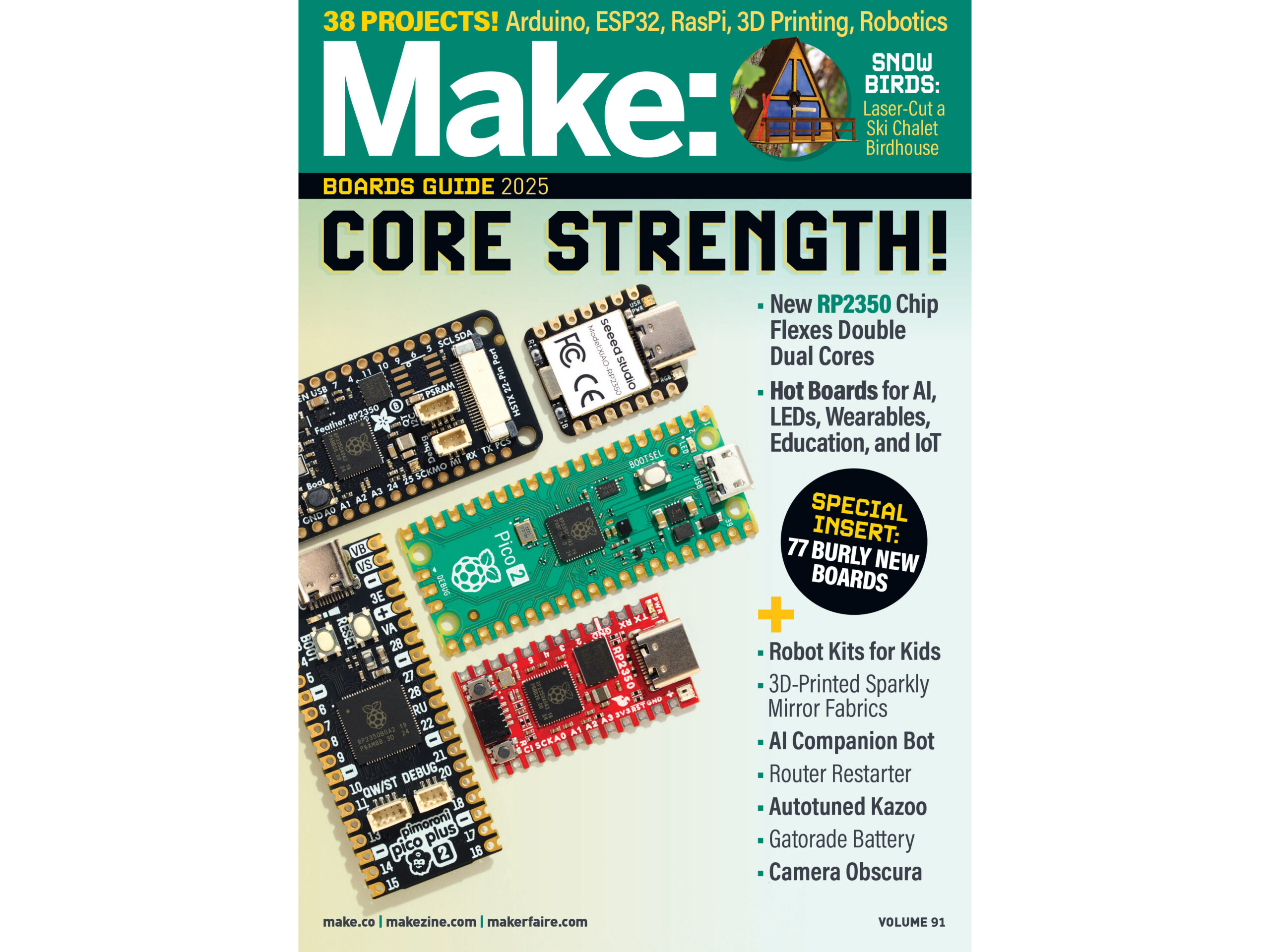 Good News, Make: Vol. 91 with 2025 Boards Guide Is Out Now