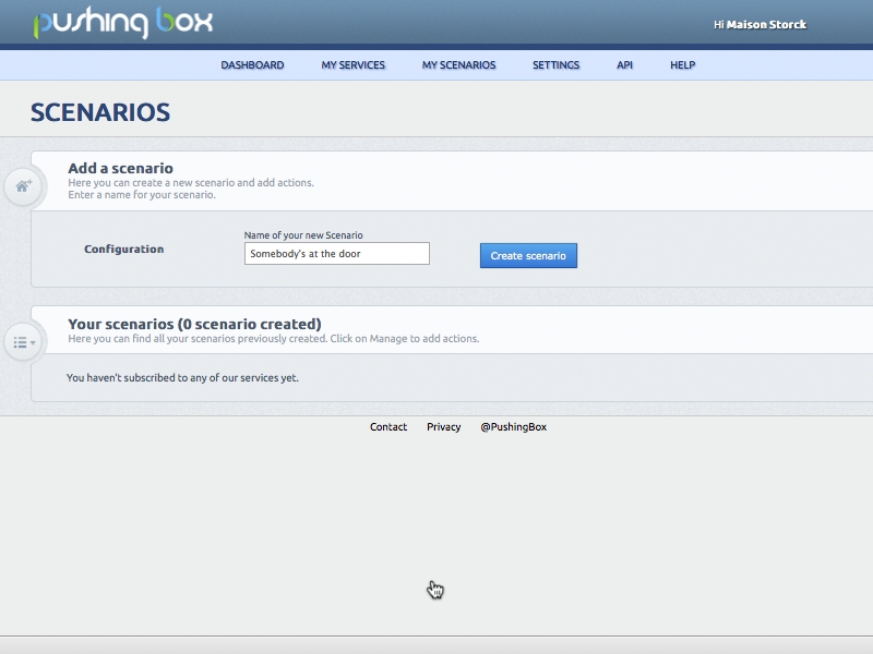 Notifying Doorbell With PushingBox Make 