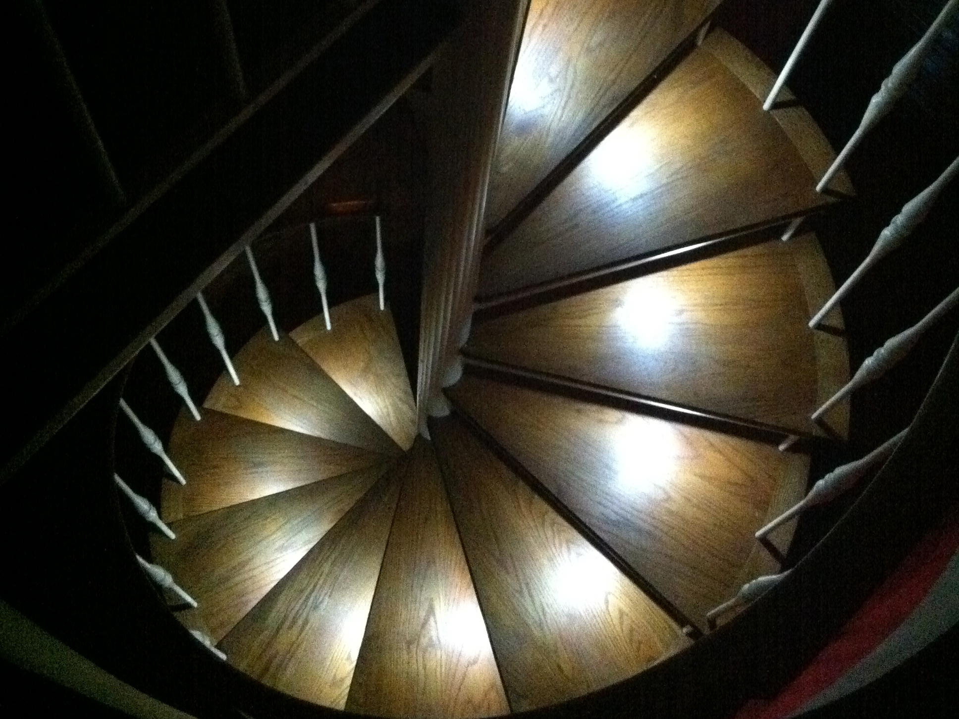 Custom LED Spiral Staircase Lighting