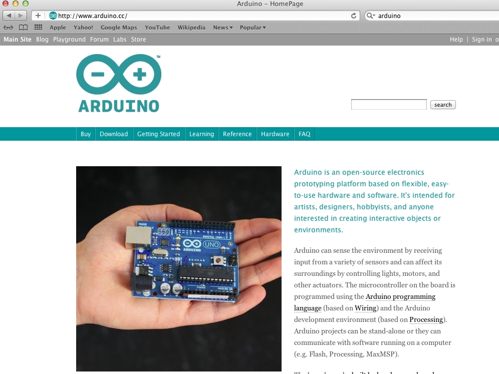 Installing the Arduino Environment