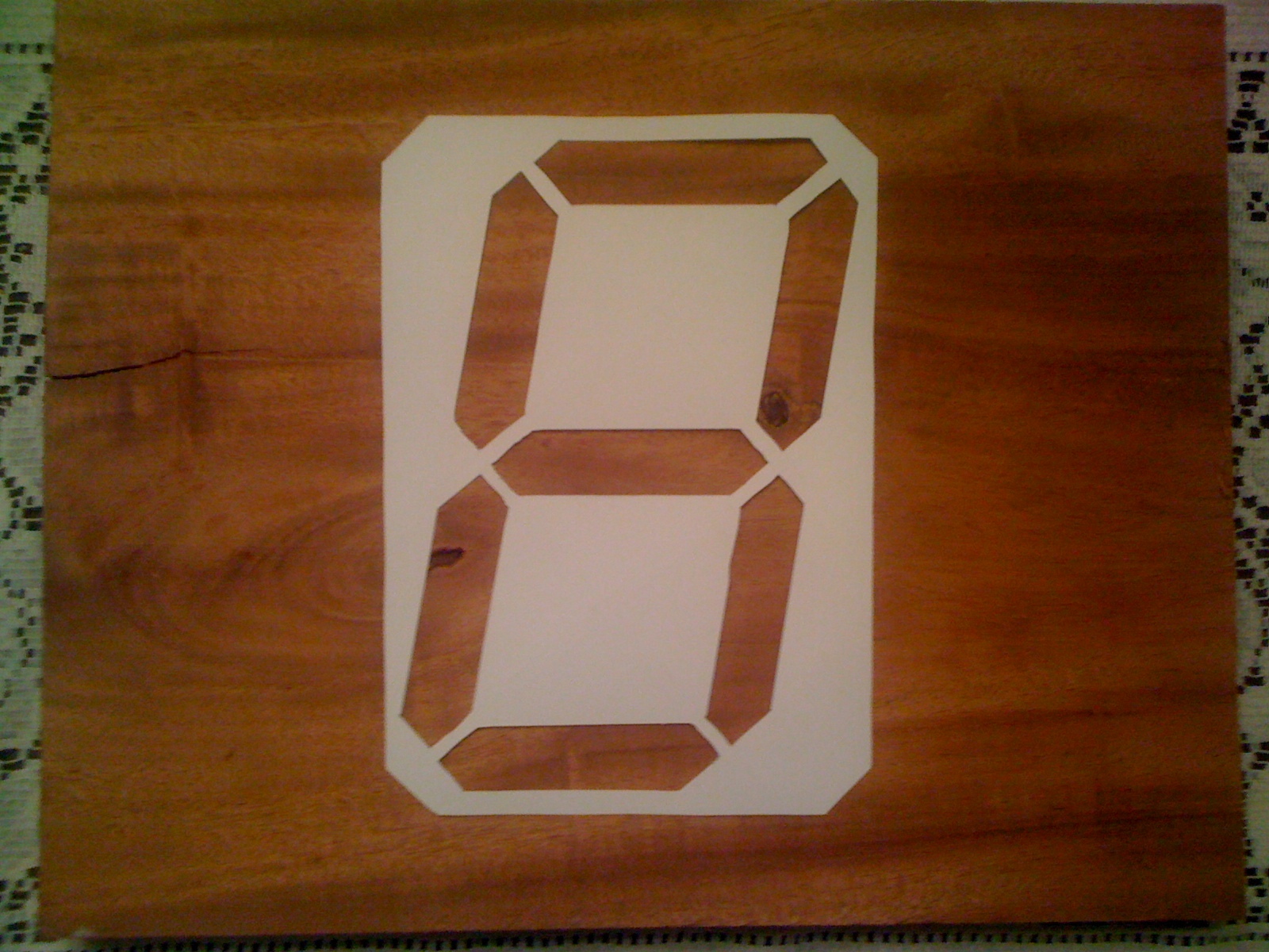 4-Foot Wooden Digital Clock