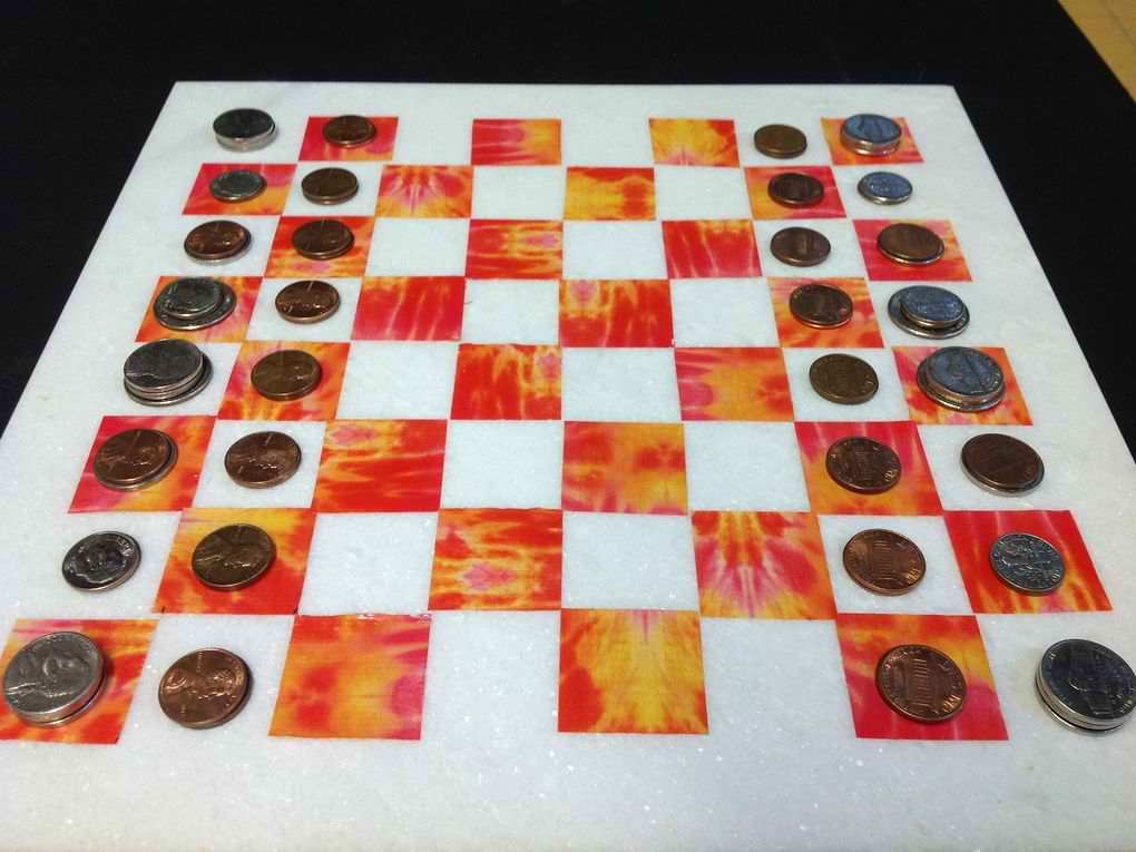 Chess/Checker Board from Tile Remnants
